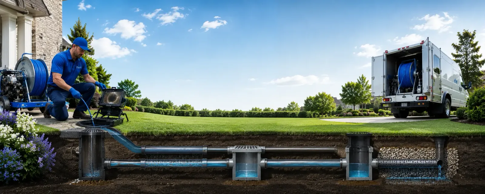 Outdoor drain cleaning information for Wales, UT